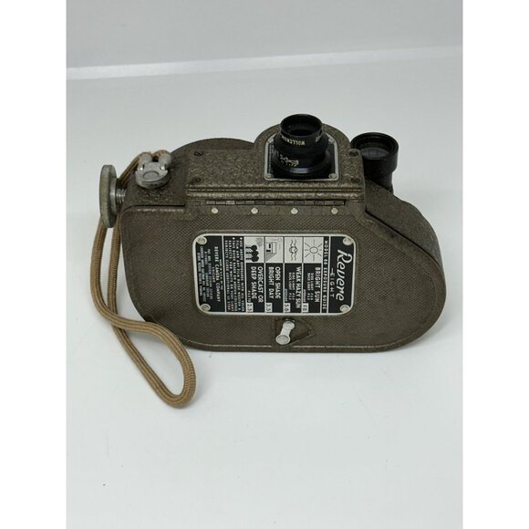 VTG 1940 Revere Eight Model 88 8mm Movie Turret Cine Camera Film Collectible USA - Picture 7 of 10